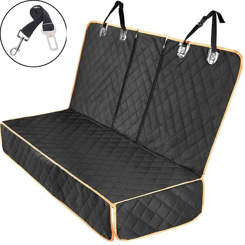 Waterproof Pet Dog Car Seat Cover for Back Seat Auto Rear Protector Mat Nonslip Universal Safety for Outing Travel Use