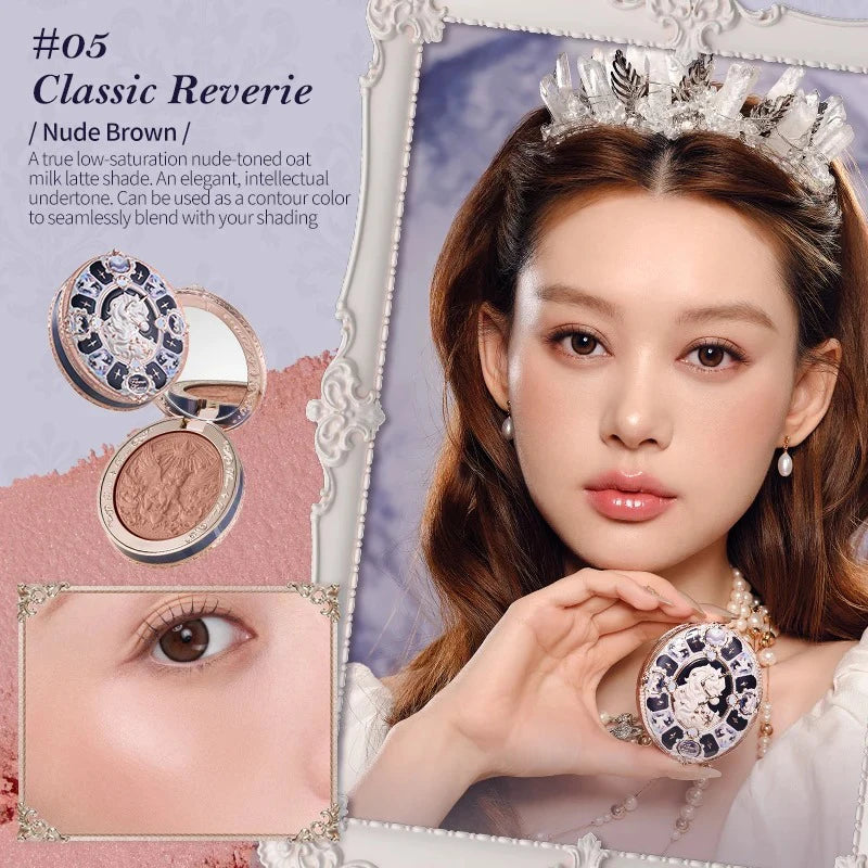 Flower Knows Blusher Butterfly Cloud Collar Collection Rouge Box Duo Blush For Dark Skin Peach Makeup For Cheeks Matte Finish