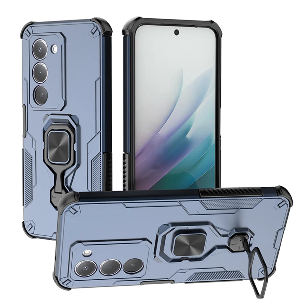 For Xiaomi Redmi 15 5G 169mm Case Magnetic Holder Ring Armor Shockproof Cover for Redmi15 Redmy 15 5G Camera Protect Funda