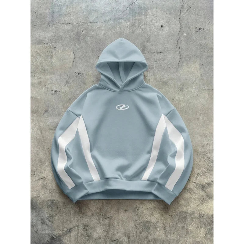 The new men's hooded sweatshirt for Spring and Autumn 2025 is casual fashionable and comfortable with 3D pattern printing