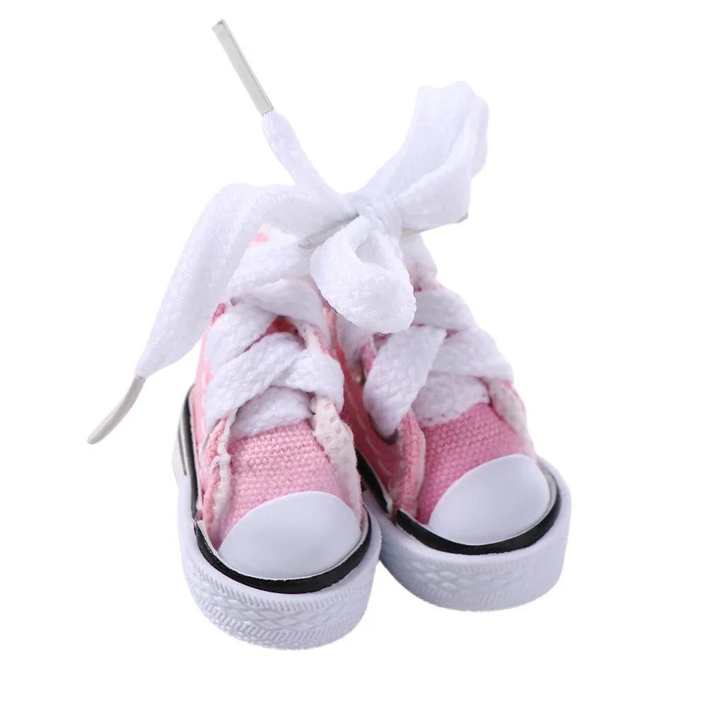 Dolls Accessories 3.5CM Sneakers Shoes Mini Shoes For Children Blyth Shoes Canvas Shoes Shoes
