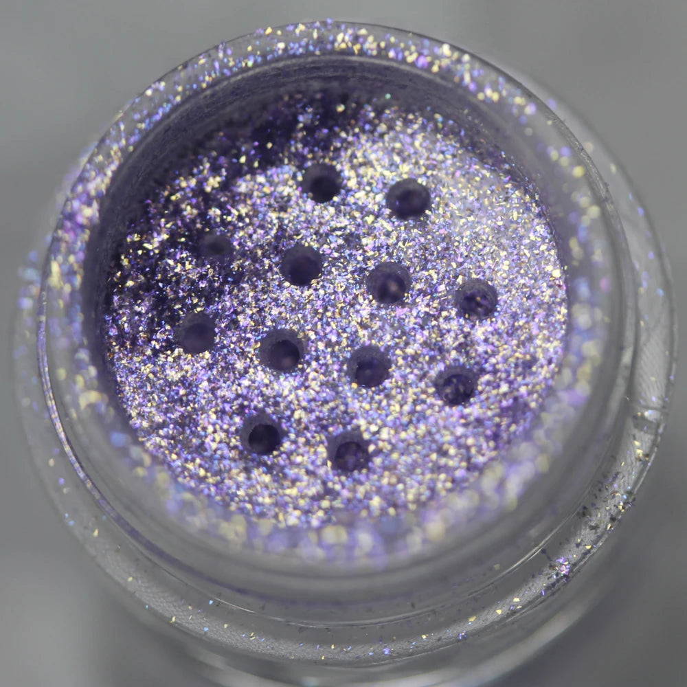 Cosmetic Beautiful Multichrome Loose Face Sparkly Diamond Pigment Powder Dust Safe for Eyeshadow Makeup Body Lipgloss Nail Art