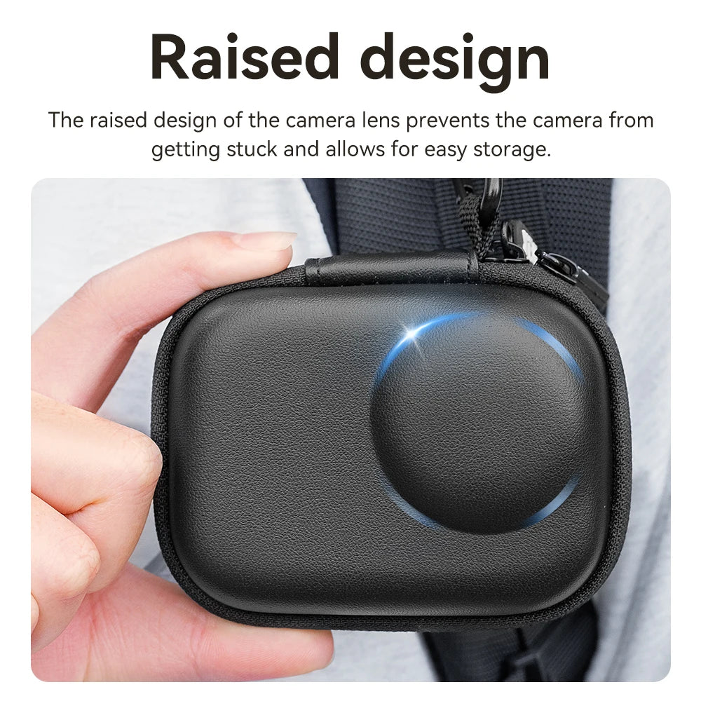 Carrying Case for DJI Osmo Action 6 Small Storage Bag PU Hard Travel Protector Case Protective Accessories