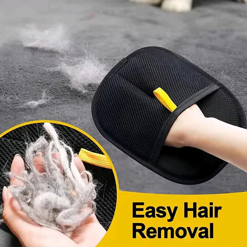 Pet Hair Remover Glove Double Sided Grooming Gloves Cat Dog Fur Cleaner Magic Shedding Mitt Reusable Lint Removal Pet Tool