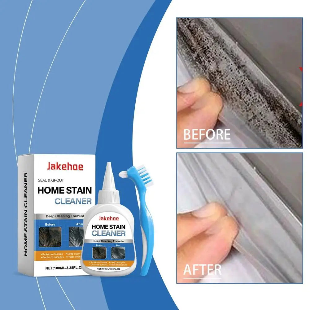 1 Set Household Stain Remover Gel Heavy Duty Washing Machine Cleaner With Brush Shower Bathroom Sink All-Purpose Cleaning Gel