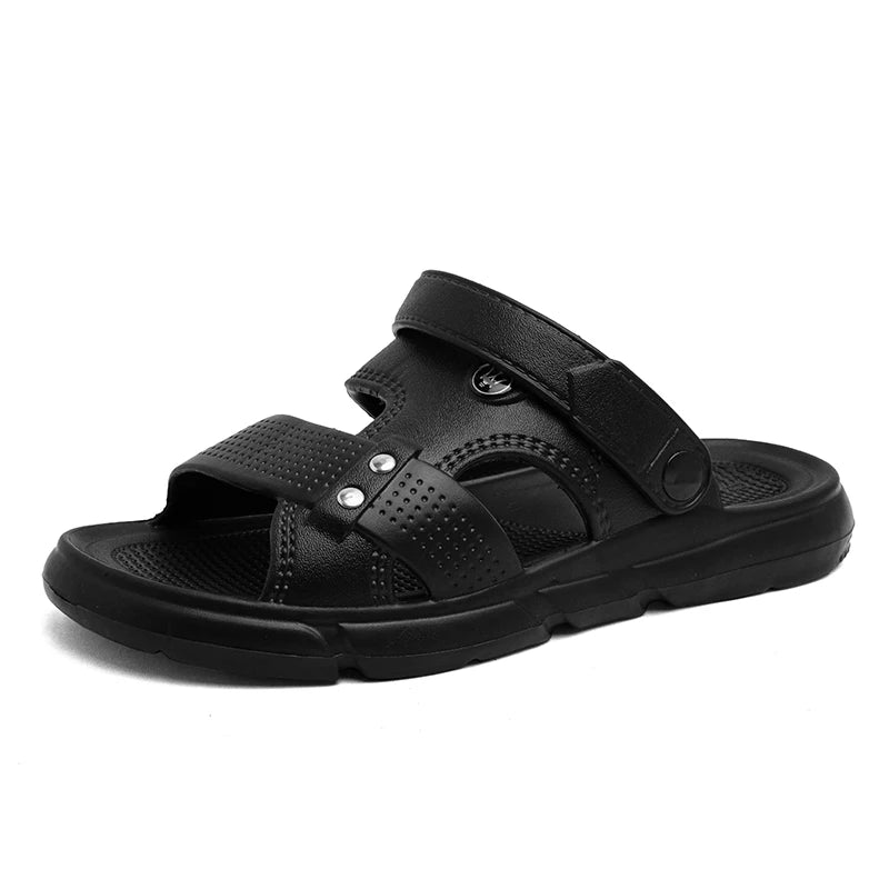 2024 Summer Men's Sandals EVA Slippers For Men's Dual-Wear Sandals Thick Sole Outdoor Casual Beach Shoes Male Fashion Slippers