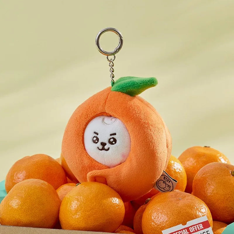 Korean Popular Cartoon Orange Series Pendent Doll Bag Decoration Key Chain Gift Couple Style Household Goods Small Gift