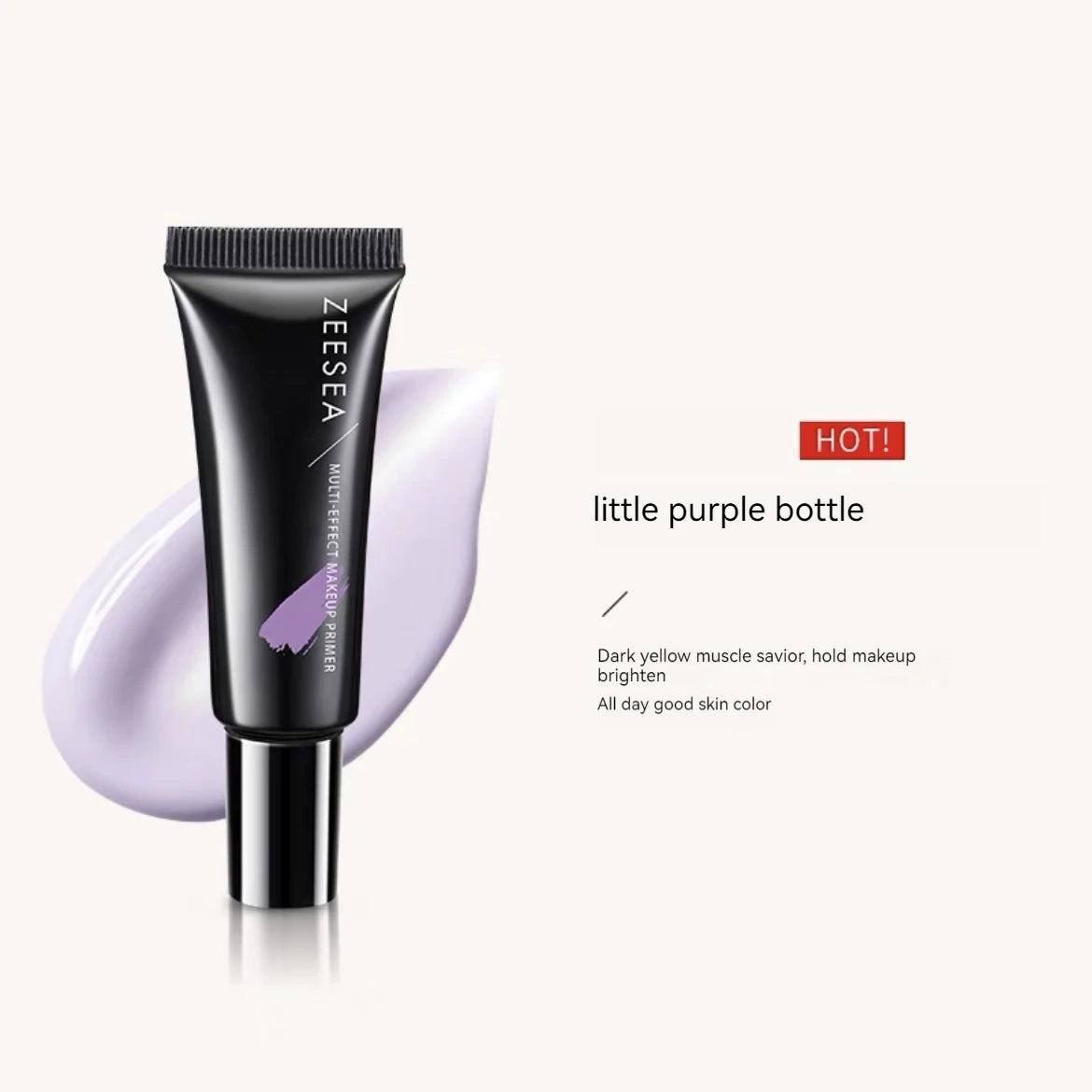 ZEESEA 3in1 Primer Concealer BB Cream Makeup Base Natural Liquid Foundatio Longlasting Invisible Pores Whitening Grooming