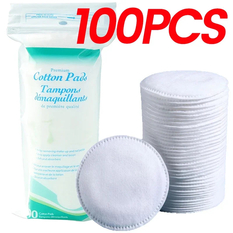 Multi-Use Cotton Makeup Remover Pads Adequate Face Cleansing Soft Exfoliating Cotton Rounds for Makeup Removal and Facial Skin