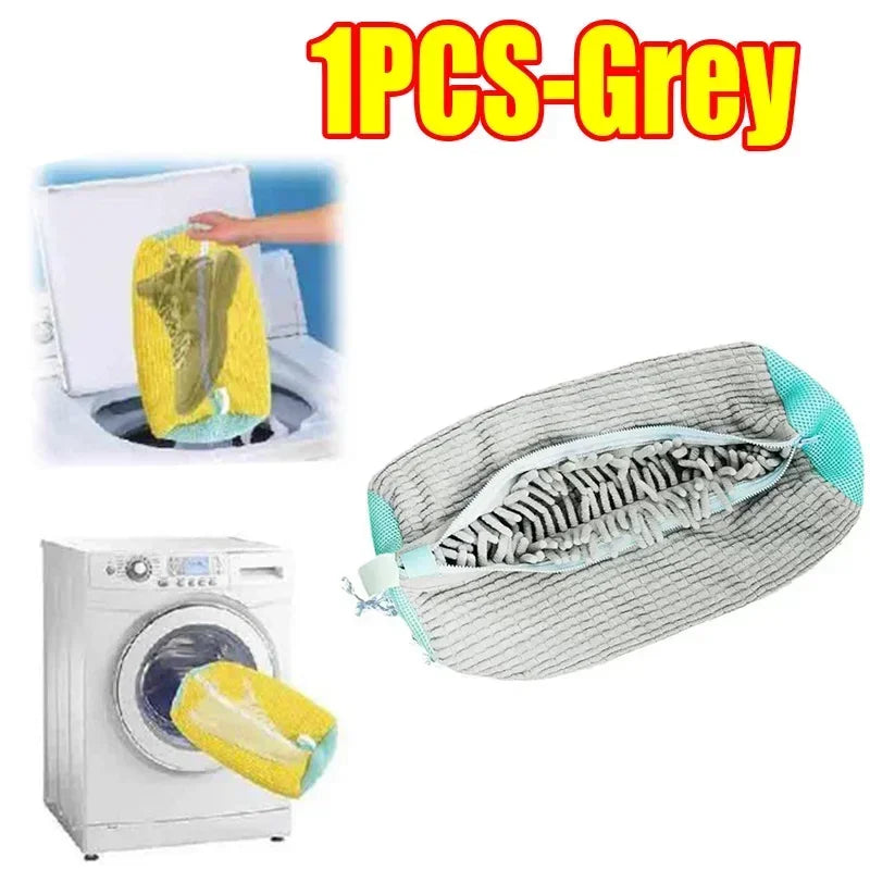 Reusable Plastic Shoe Laundry Bag - Sneaker Cleaning Kit, Ideal for Home Storage and Travel，round for Sneakers and Shoes