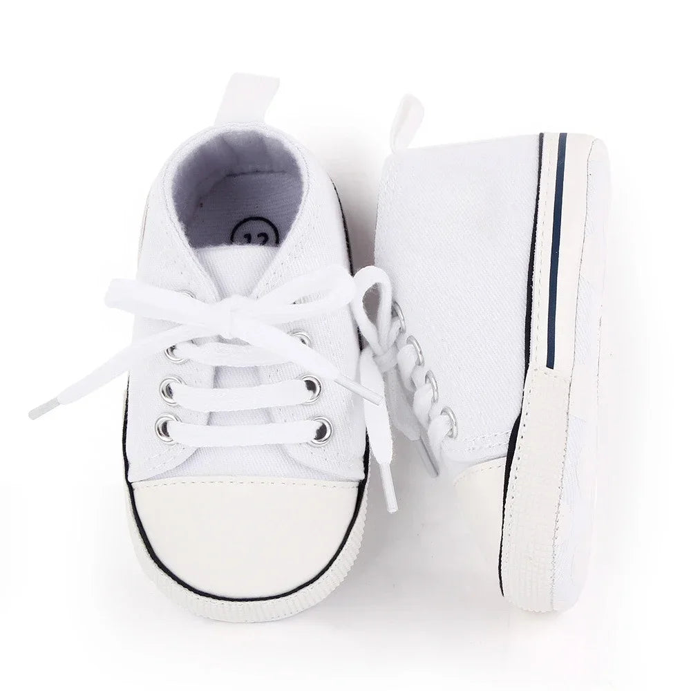 Print Canvas Baby Sports Sneakers For Newborn Baby Boys Girls First Walkers Shoes Infant Toddler Soft Sole Baby Shoes