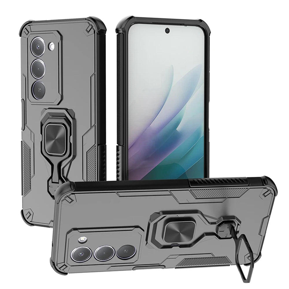 For Xiaomi Redmi 15 5G 169mm Case Magnetic Holder Ring Armor Shockproof Cover for Redmi15 Redmy 15 5G Camera Protect Funda