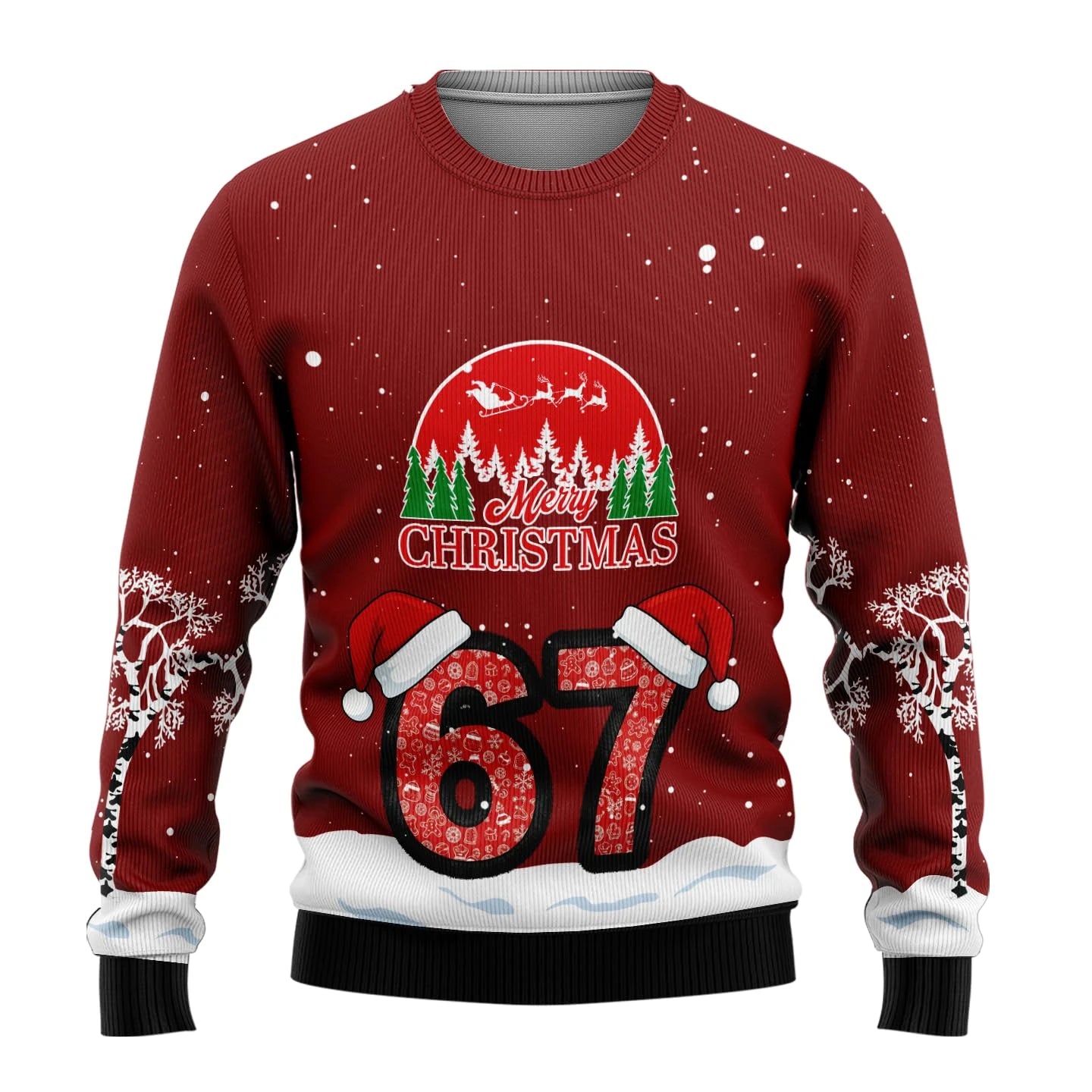 Funny 6 7 Ugly Christmas Sweater For Women Men Clothes Six Seven Mens Sweatshirt Holiday Jumper Sweaters 67 Pullovers Clothes