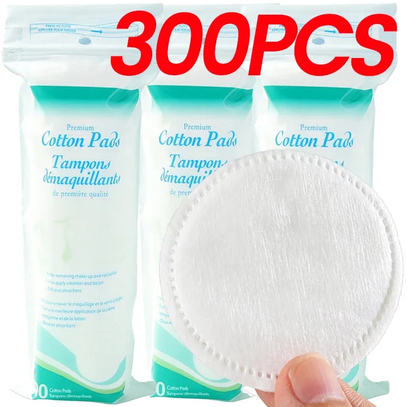 Multi-Use Cotton Makeup Remover Pads Adequate Face Cleansing Soft Exfoliating Cotton Rounds for Makeup Removal and Facial Skin