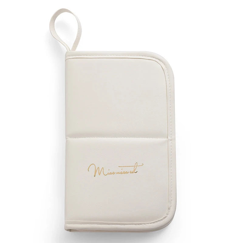 Makeup Brush Case Makeup Brush Holder Travel Waterproof Cosmetic Bag Stand-up Foldable Makeup Cup With Zipper Makeup Brush Bag