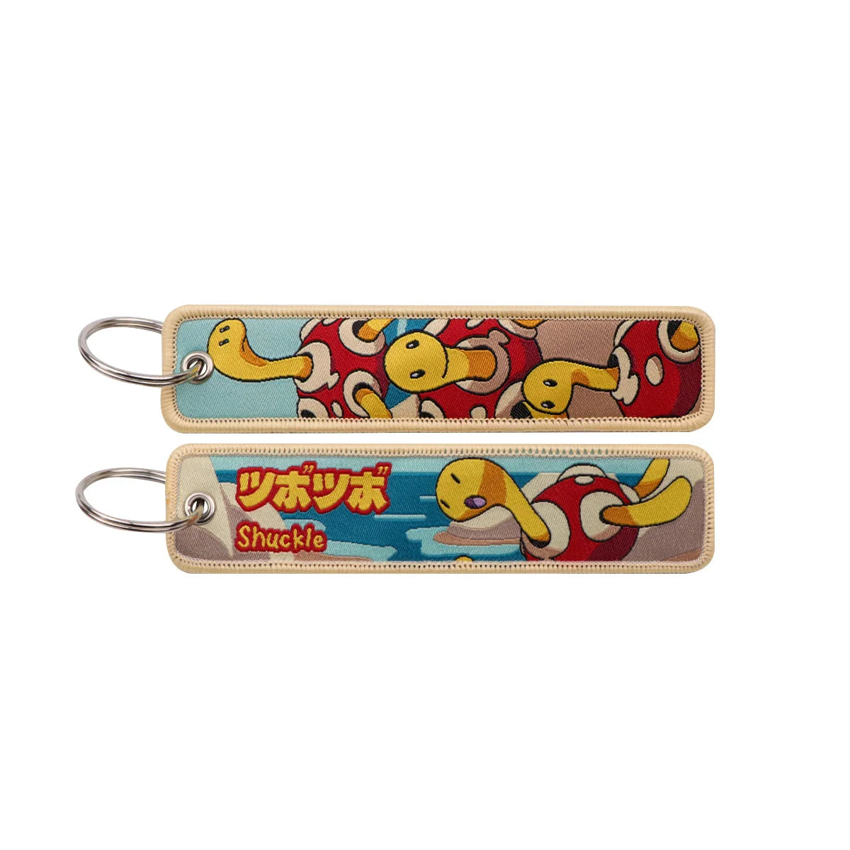 Kawaii Japanese Elf Anime Embroidery Key Fobs Key Tag Motorcycles Cars Backpack Chaveiro Keychain Fashion Keyring Friends Gifts