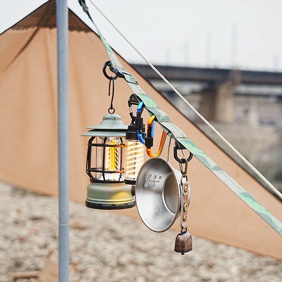 Outdoor Camping Quick Release Bag Strap with Hanging Ring Multifunction Crossbody Bag Strap Adjustable Crossbody Strap