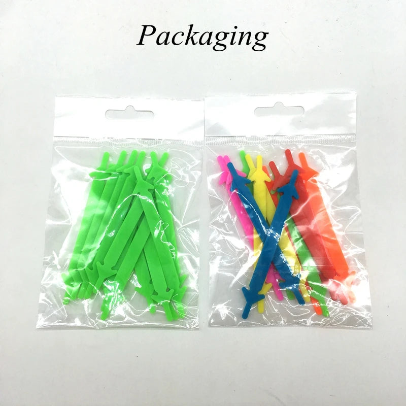 12Pcs Silicone Shoelaces for Shoes Elastic Laces Sneakers No Tie Shoe laces Kids Adult Rubber Shoelace One Size Fits All Shoes