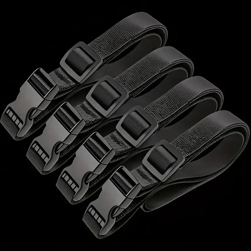 4Pack Utility Straps with Quick Release Buckle Nylon Backpack Accessory Sleeping Bag Strap Adjustable for Hiking Travel Outdoor