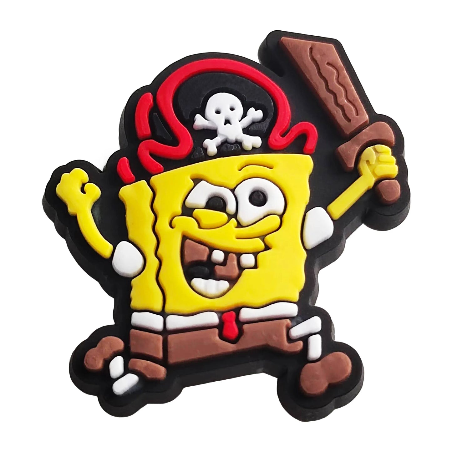 SpongeBob Cartoon Shoe Charms 1-20pcs Set SpongeBob SquarePants DIY PVC Decorations for Clog Sandals Kids Gift Shoe Accessories