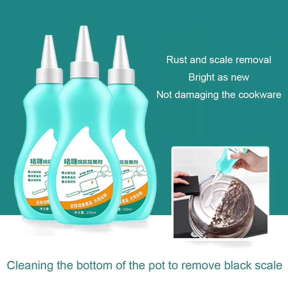 150g PotBottom Cleaning Gel Stainless Steel Cleaner for Bottom of Pots and Pans Pot Gel Cleaner Effortless for Burned Cookware