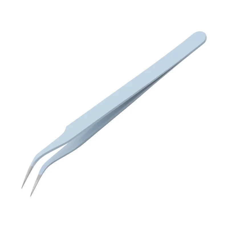 Eyebrow Tweezers Stainless Steel Slant Tip Hair Removal Makeup Tool Kit Eyelashes Extension High Precision Anti-Static Tweezers