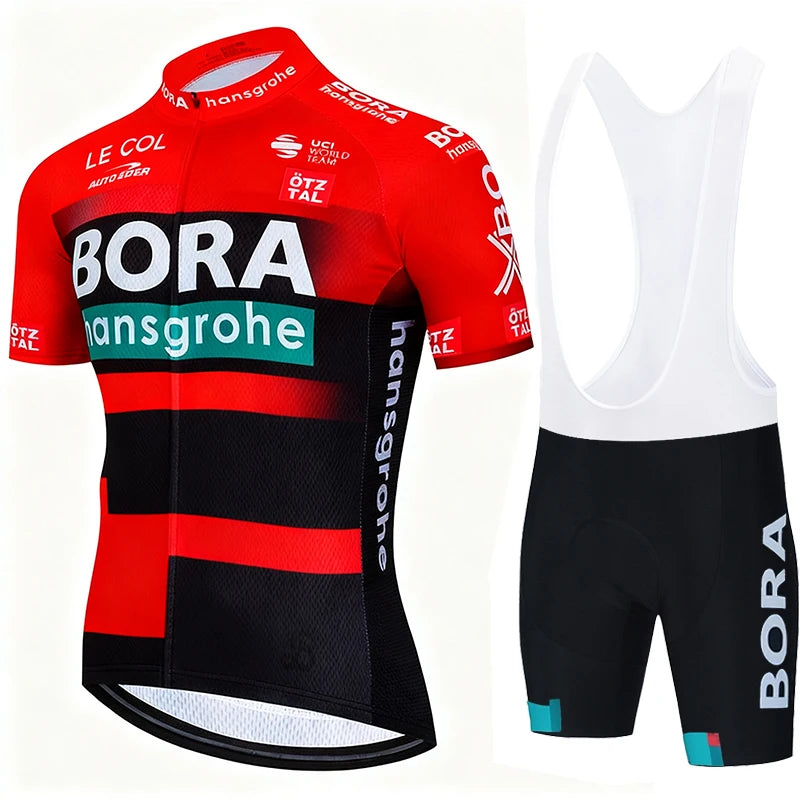 Jersey Sets Cycling Clothing Men 2026 Mtb Male Uniform UCI BORA Man Maillot Men's Shorts Set Mallot Summer Bike Clothes Suit Bib