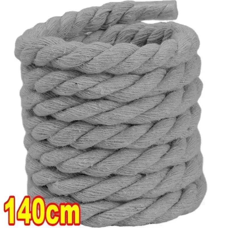 2PCS 120-160CM Thick Cotton Line Weaving Twisted Rope Bold Shoelaces Women Men Sneakers Low-top Canvas Shoe Laces Strings