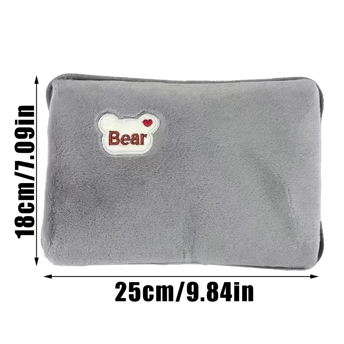Hot Water Bottle Leak-Proof Rechargeable Hand Warmer Hot Water Bag with Soft Cover for Winter Cold Weather Period Cramps Muscles