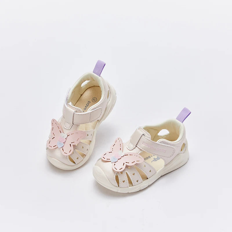 Dave Bella Toddler Sandals Summer Baby Girls Casual Shoes First Walkers Cool Fashion Sweet Butterfly Outdoors Sandal DB2221277-A