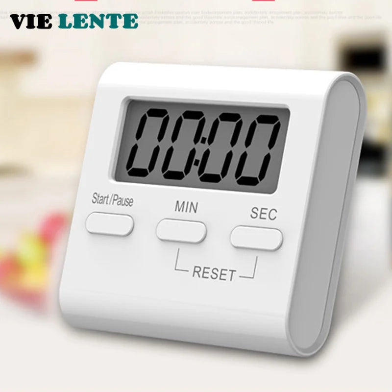 Digital Kitchen Timer Cooking Timer LCD Digital Manual Countdown Timer Mechanical Digital Kitchen Timer Magnetic Kitchen Gadgets