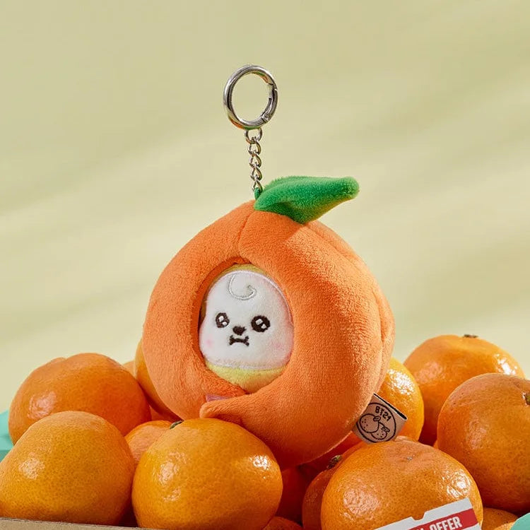 Korean Popular Cartoon Orange Series Pendent Doll Bag Decoration Key Chain Gift Couple Style Household Goods Small Gift