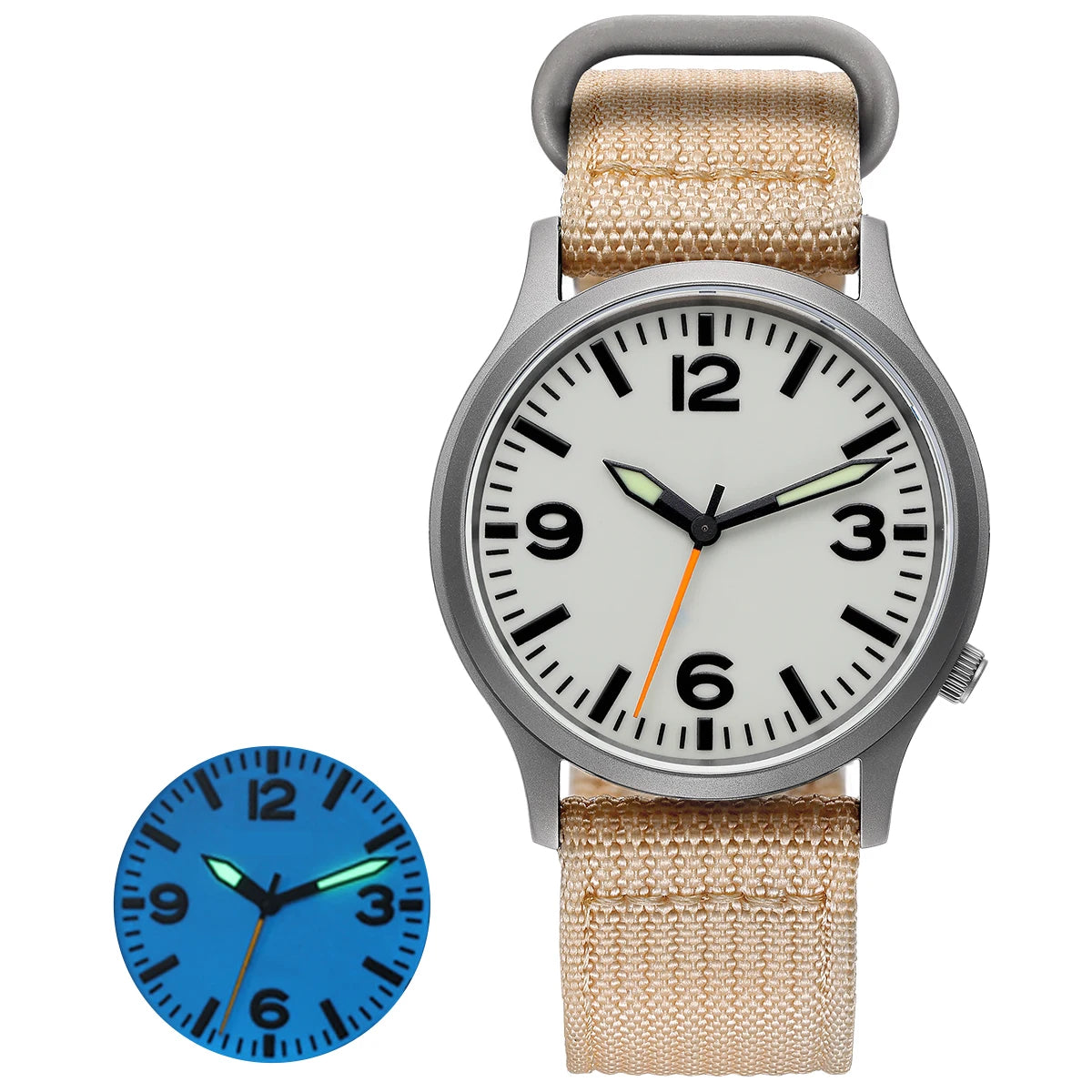 BERNY Titanium Men Watch Lightweight Super Luminous Dial Sports Quartz Watches for Men Sapphire 5AMT Waterproof Wristwatch