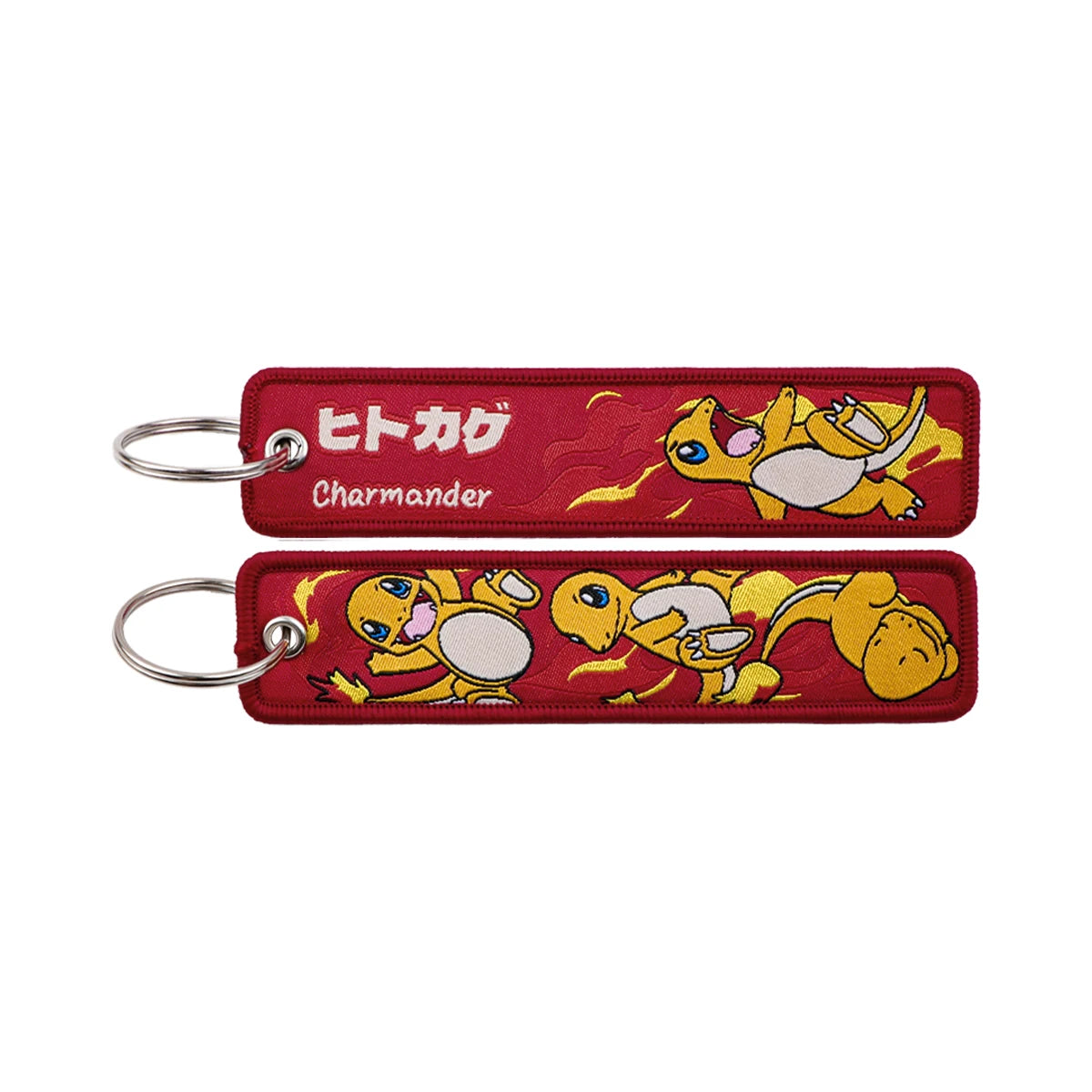 Kawaii Japanese Elf Anime Embroidery Key Fobs Key Tag Motorcycles Cars Backpack Chaveiro Keychain Fashion Keyring Friends Gifts