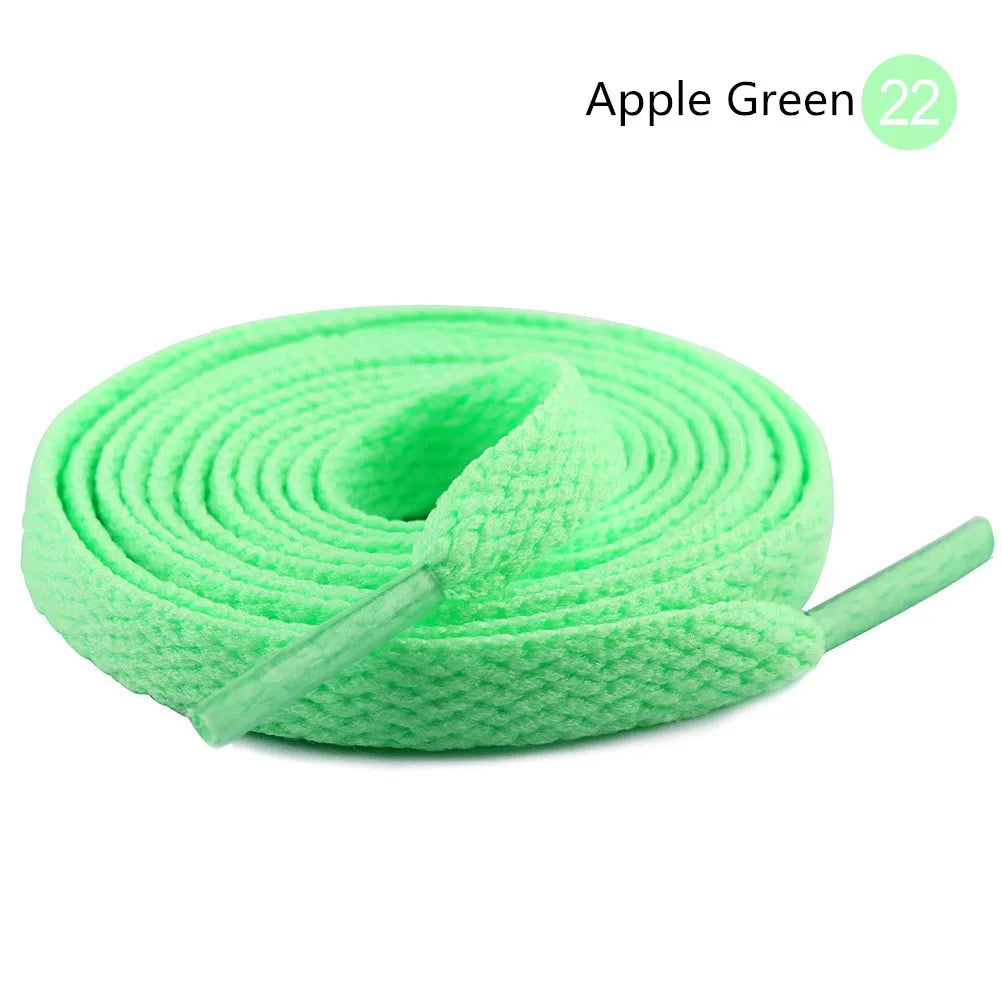 26Colors Flat Shoelaces Adult Kids Black White Pink Laces Sneakers Shoestring No Elastic Shoelace Leisure Lacet Shoe Accessories