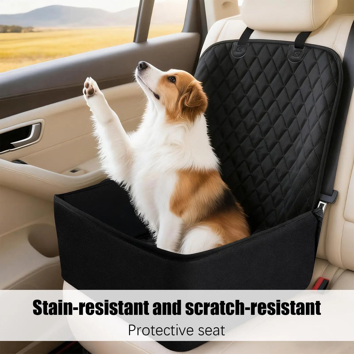 ForTruck Dog Car Seat Large Waterproof Pet Carseat Cushion Protector Carrier For Bed Barrier Backseat Truck Cat Puppy Suv Safety
