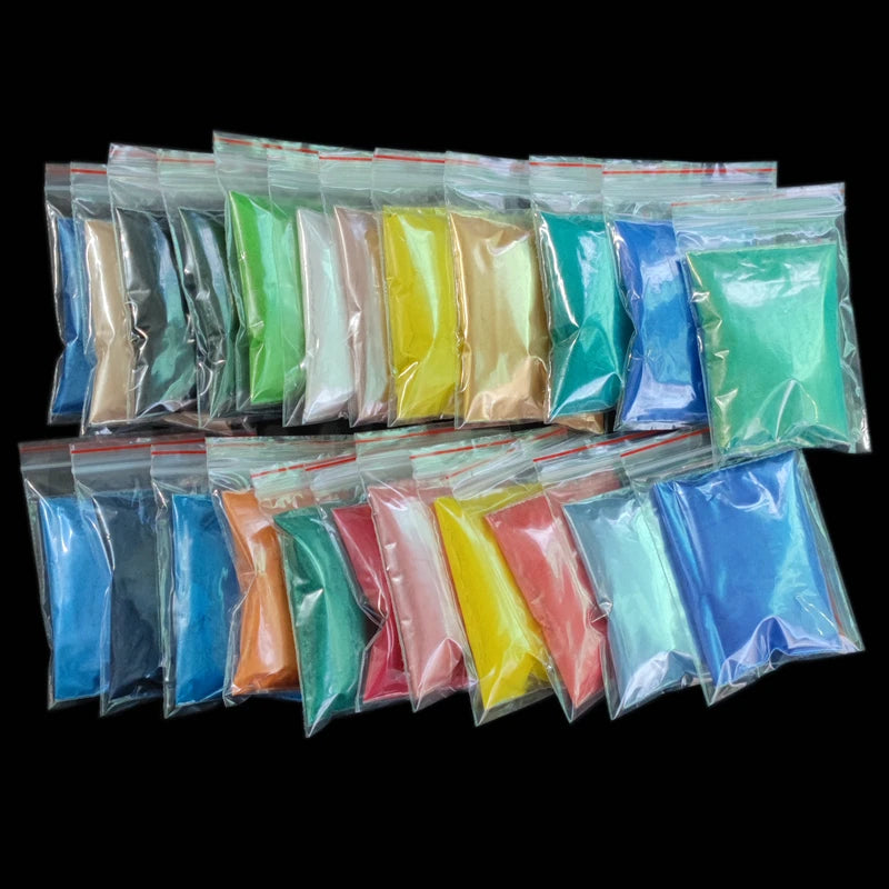 128Colors Luster Pearlescent Mica Powder DIY For Soap Candle Dye Epoxy Resin Paint Colorant Powder Makeup Cosmetic Pearl Pigment
