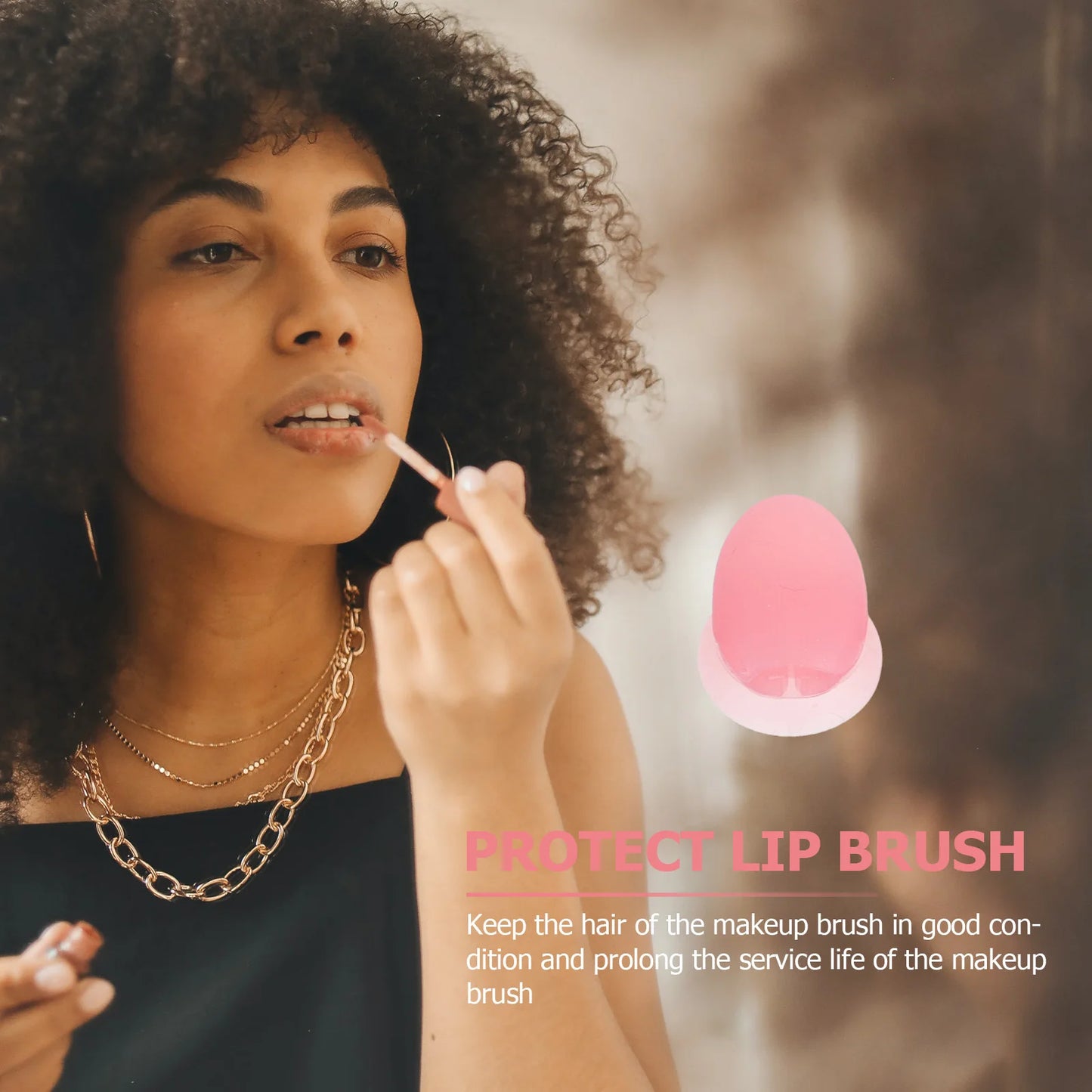 10Pcs Dustproof Lipbrush Cover Makeup Brush Sleeve Small Silicone Protector Travel Brush Holder Lipbrush Cover