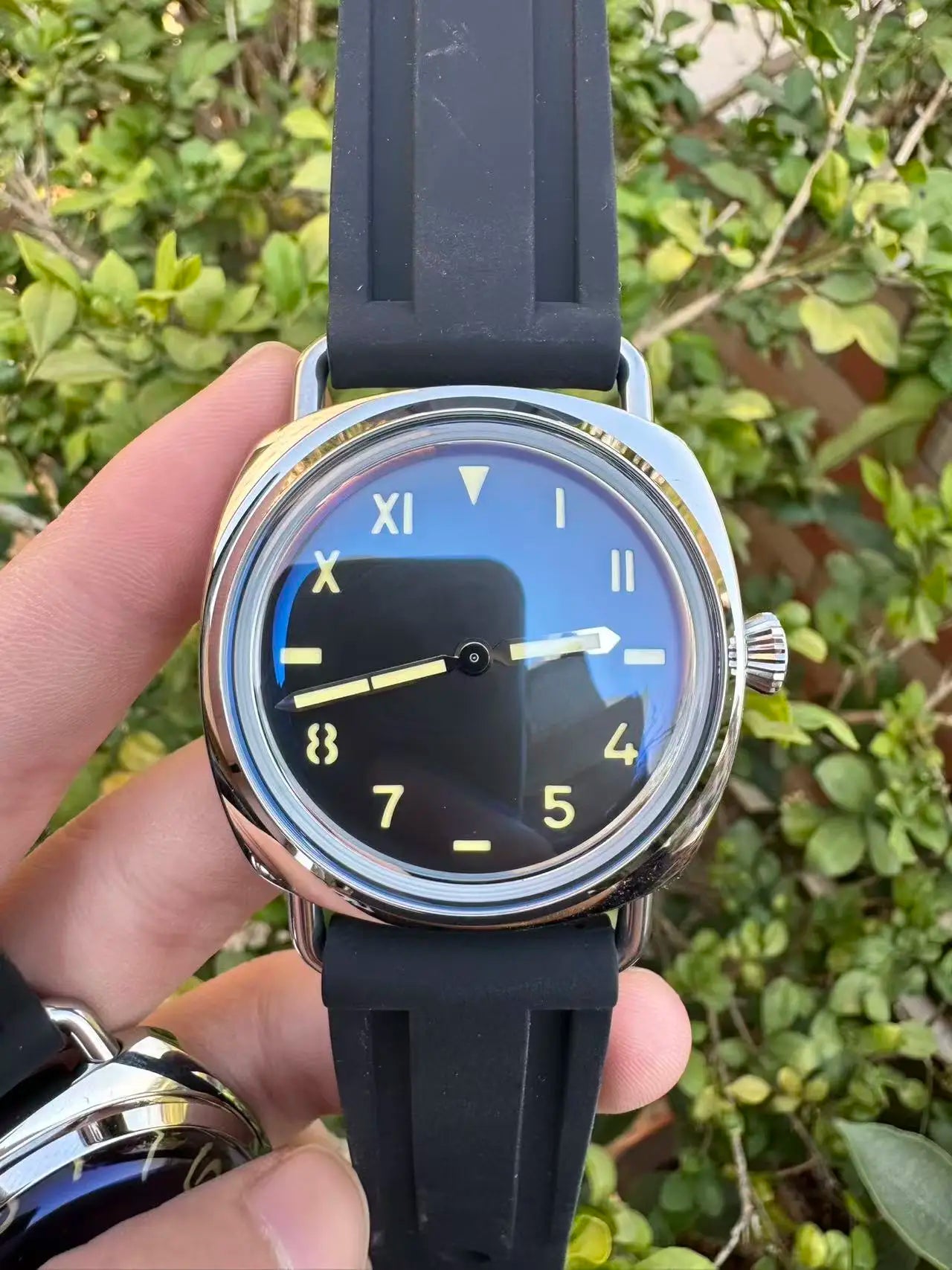 Homage Military Watches for Seiko Vh31 Sterile Dial Super Luminous 100M Waterproof Dome Len Vintage Men's Quartz Wristwatches