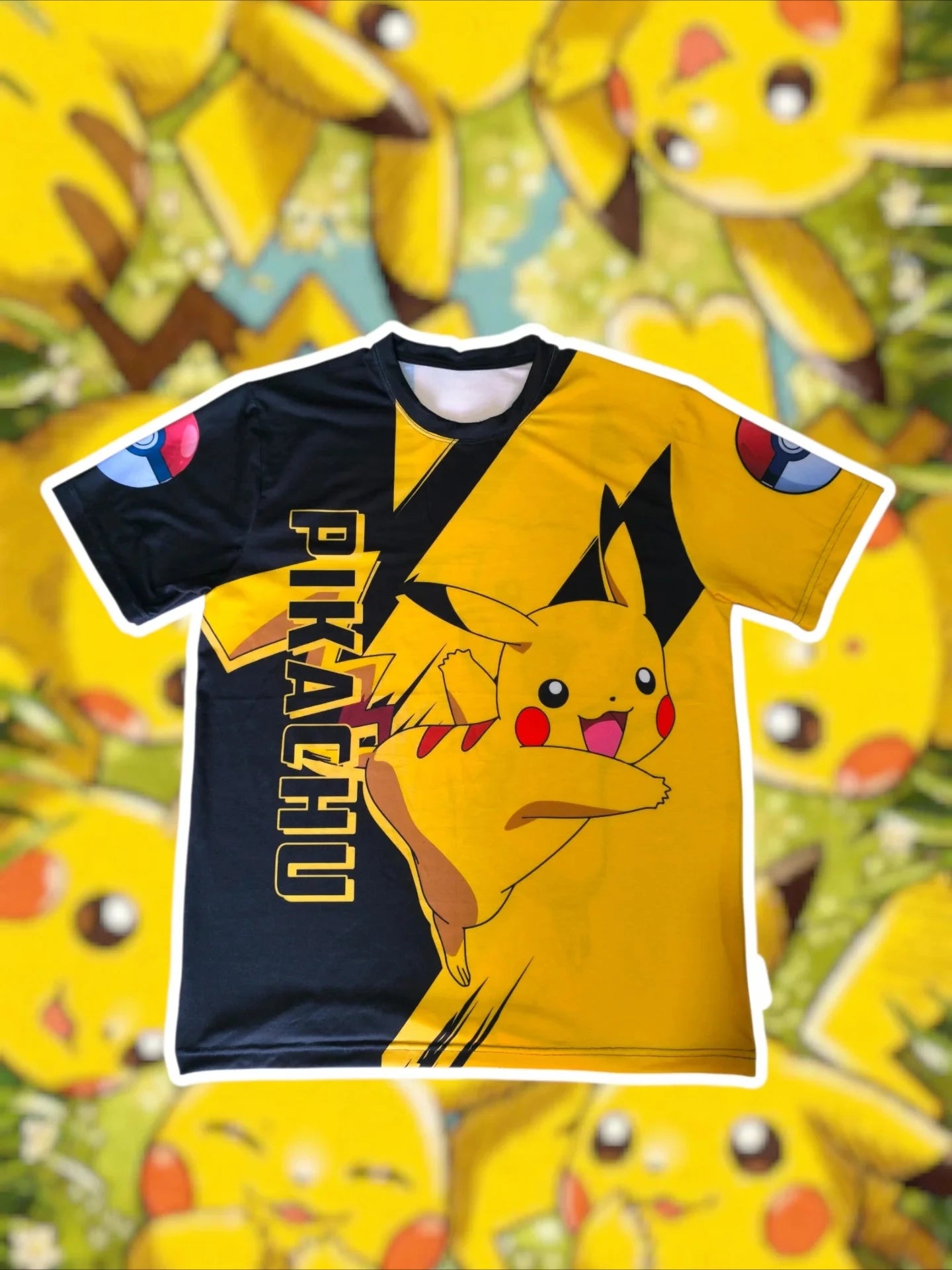 2026 Hot-selling Summer New Pokemon 3d Printed Breathable Quick-drying T-shirt Fun Design Outdoor Casual Sports T-shirt