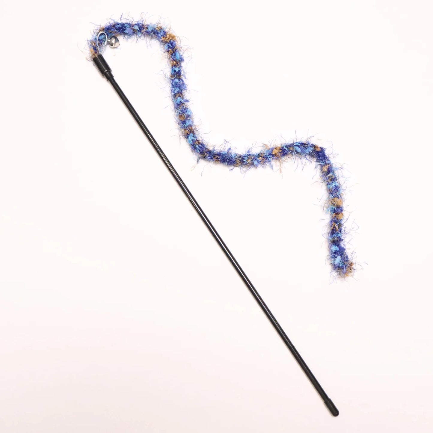 2/3/4pcs Colorful Striped Plush Rope Cat Teasing Stick Toy Knitting Wool Pet Toys