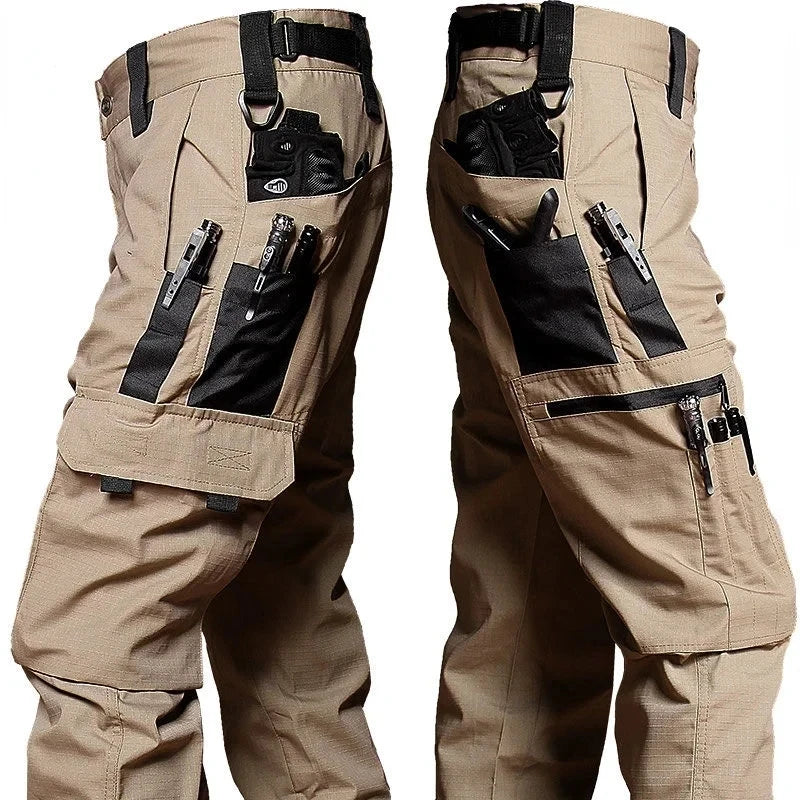 Men's Casual Tactical Pants Multi Pockets Work Trousers Male Outwear Straight Autumn Cargo Pants Spring Wear-resistant Trousers