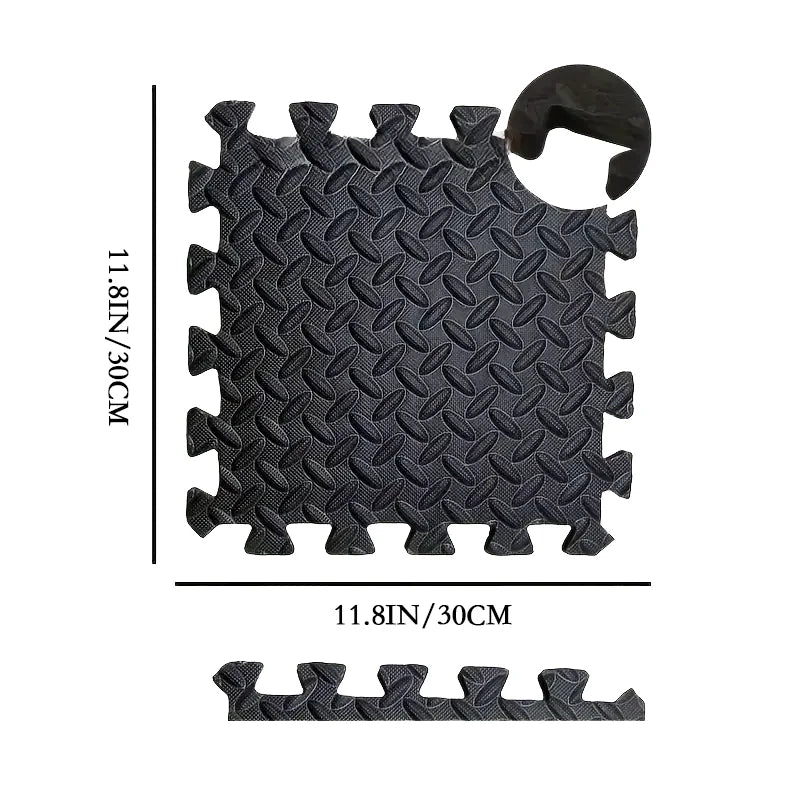 Dedicated Fitness Mat - 8/12/16Pcs Interlocking Sport Mat 30x30x1CM Puzzle Fitness Mat Gym and Yoga Equipment Protective Mat
