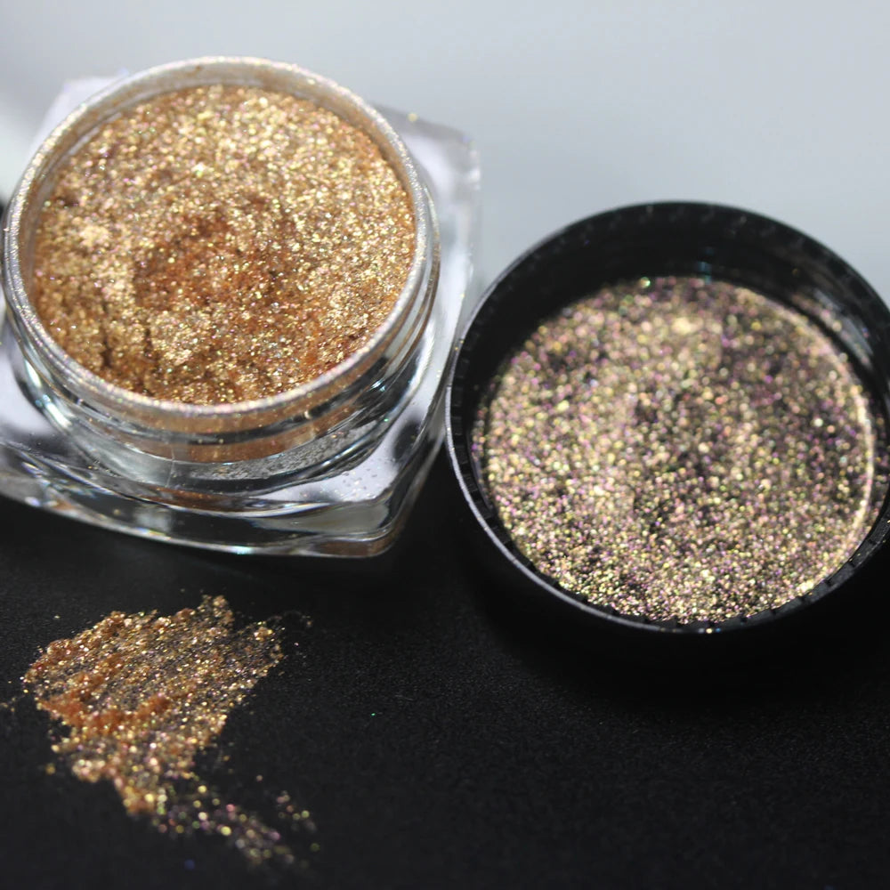 100colors Cosmetic Diamond Highlighter Pigment Eyes Loose Powder Makeup Pearlescent Shiny Eyeshadow Lipgloss Resin Craft DIY