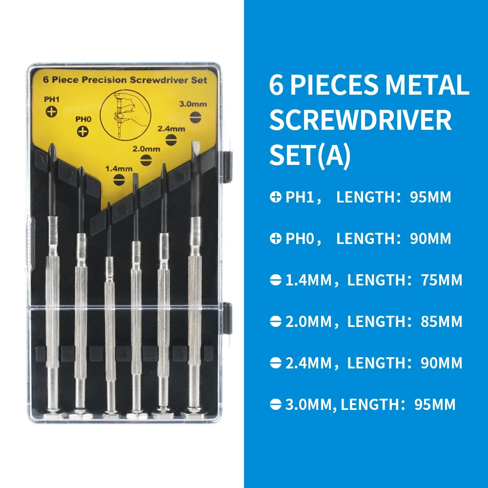 Precision Screwdriver Set Corrosion Resistance Anti Rust DurabIlity Equipment Repair Tool Set For Watches Glasses