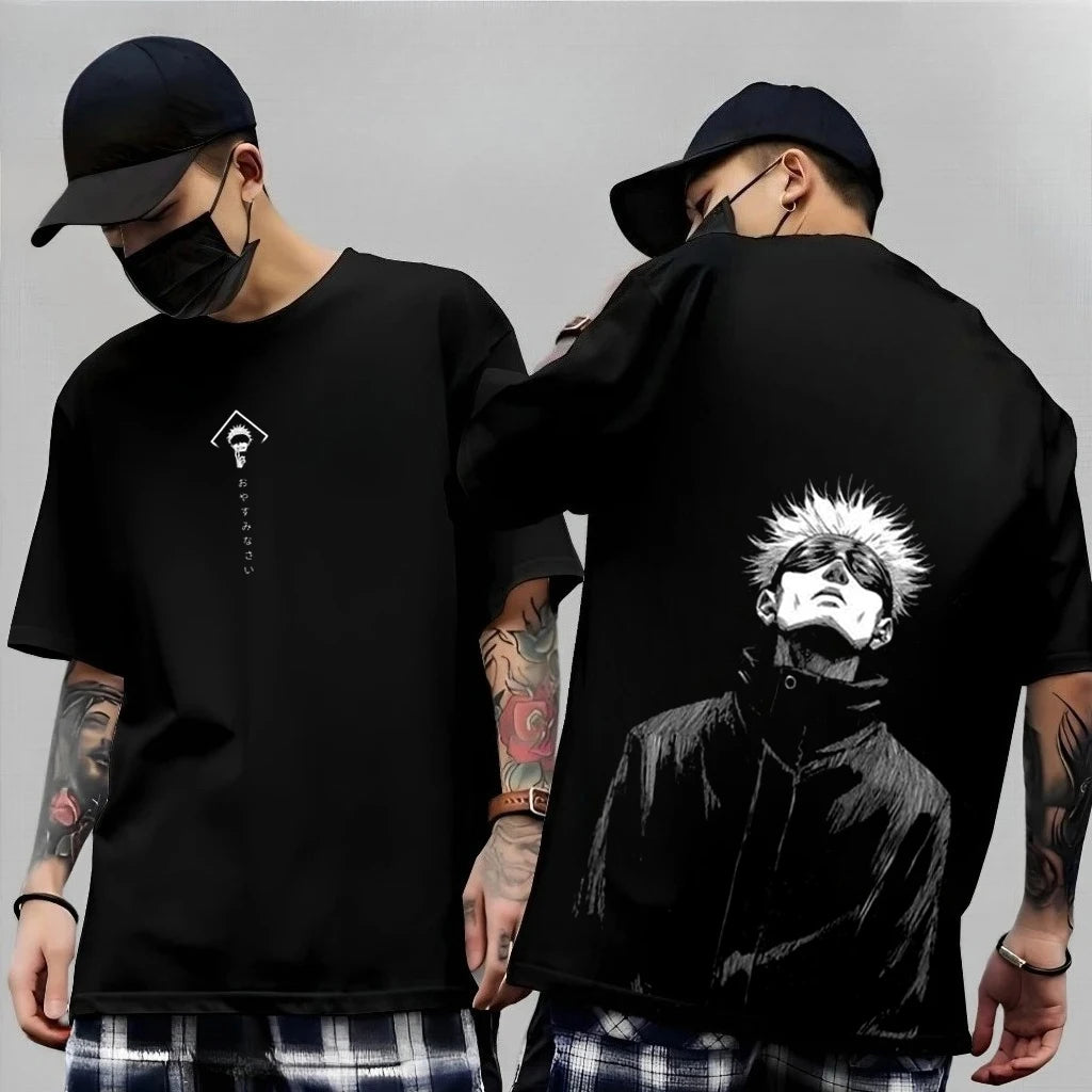 Anime Gojo Satoru Jujutsu Kaisen Printed T-shirt Men's and Women's T-shirt Men's Top Sports T-shirt Men's T-shirt Summer Tee New