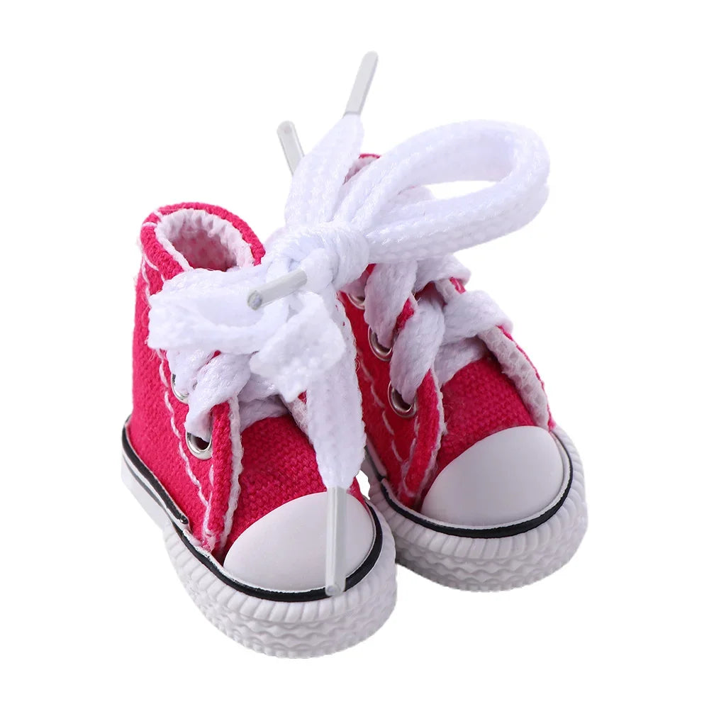 Dolls Accessories 3.5CM Sneakers Shoes Mini Shoes For Children Blyth Shoes Canvas Shoes Shoes