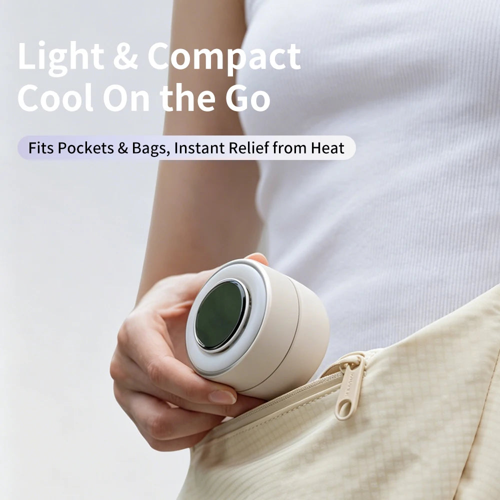 Portable Fan Mini Fan For Home Outdoor USB Rechargeable Magnetic Lamp Fan Rotating Collar Clamped Bladeless Bracket Fan