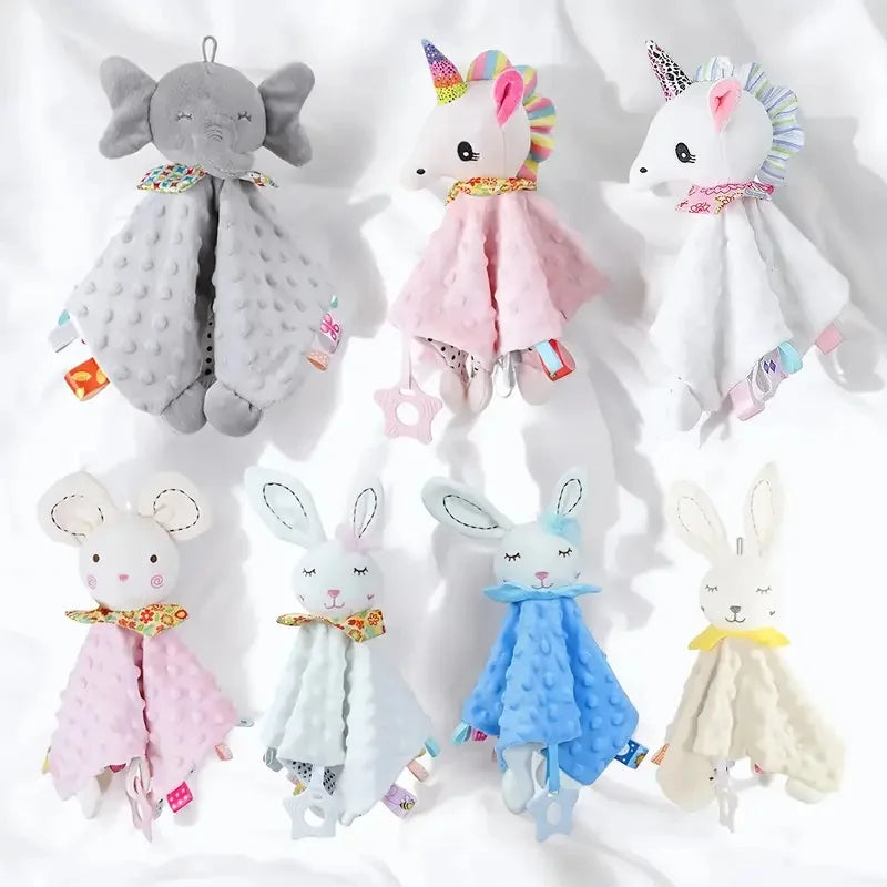 3-in-1 Soothing Elephant: Soft Blanket, Rattle, and Crib Hanging Toy for Babies