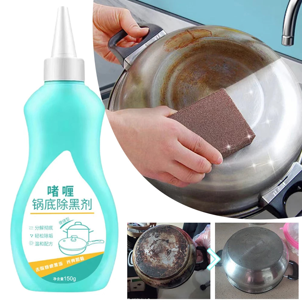 150g PotBottom Cleaning Gel Stainless Steel Cleaner for Bottom of Pots and Pans Pot Gel Cleaner Effortless for Burned Cookware